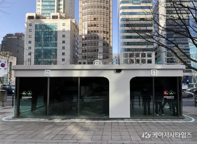 강남구 분리형 흡연부스_테헤란로 428 일대.