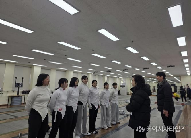 이말숙 교육장 현장 격려 모습