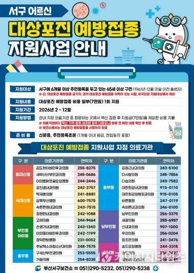 대상포진 예방접종 지원사업 추진