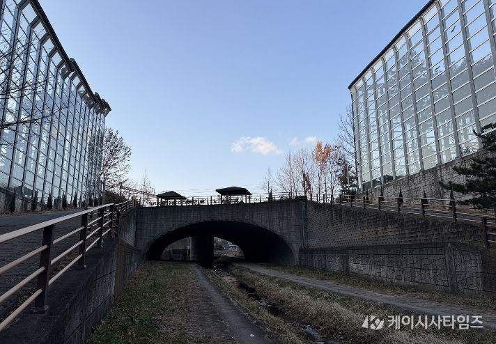 순천시 해룡면 신대천녹도1교 전경