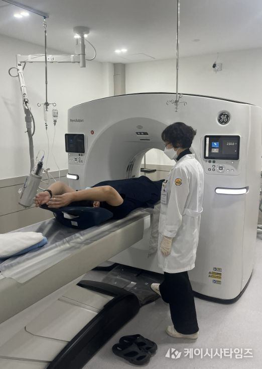 폐암검진 CT촬영 장면