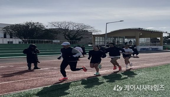 실업팀 훈련 사진