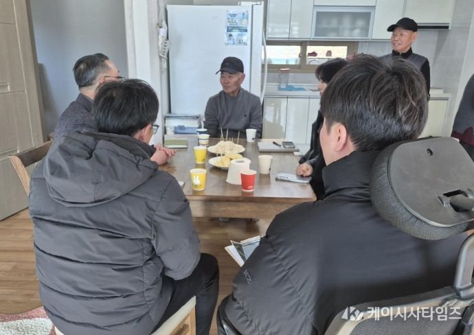 9일 북산면 대곡리 주민 면담