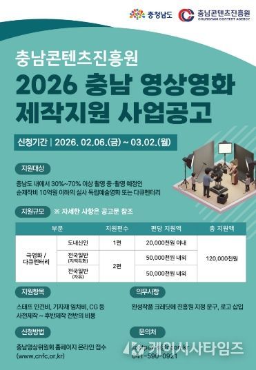 지역 촬영 활성화로 영상산업 경쟁력 강화