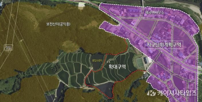 전원주택 단지 위치도