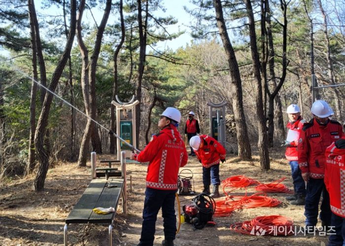해운대구, ‘산불방지 기계화시스템’ 지상 진화훈련 실시