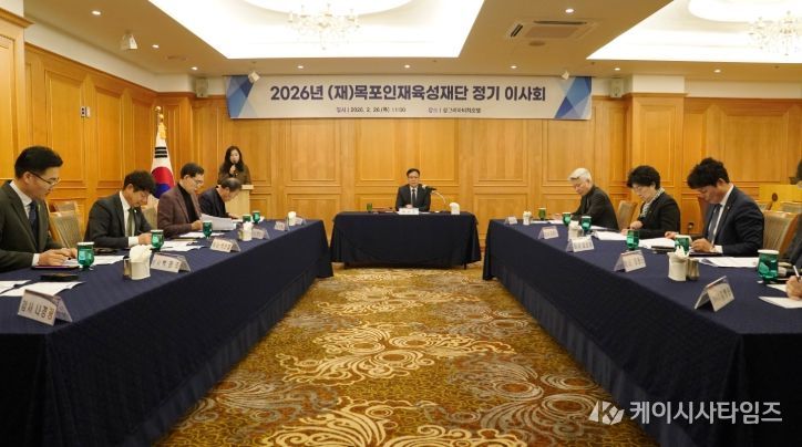 목포인재육성재단, 2026년 정기 이사회
