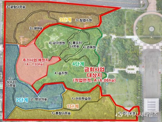 한밭수목원 서원, 도시 숲 생육환경 개선