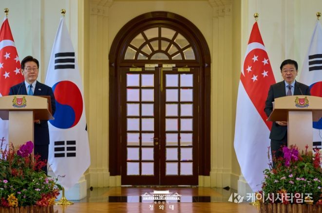 한-싱가포르 공동언론발표(청와대)
