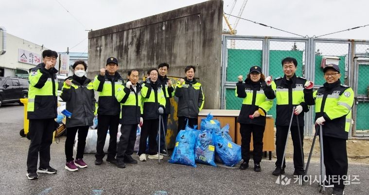포남자율방범대, 봄맞이 환경정화활동 실시
