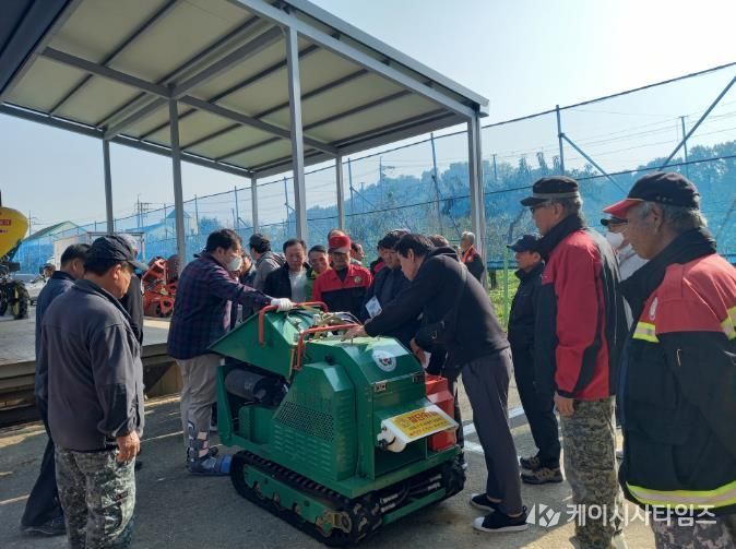 세종특별자치시농업기술센터 '소각 대신 파쇄' 친환경 영농 지원