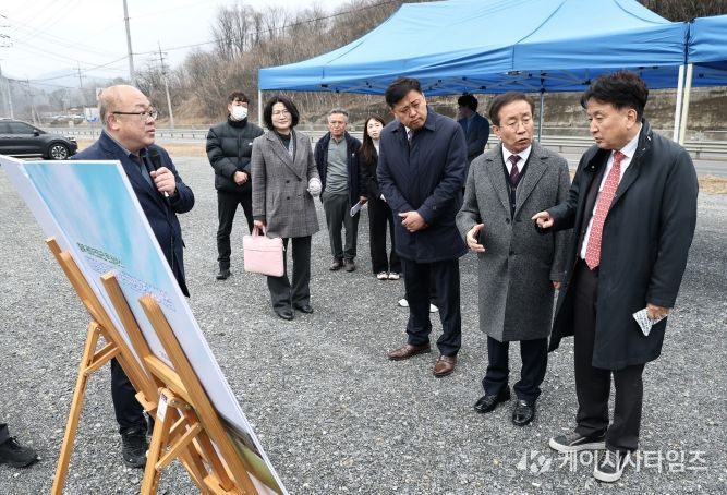 대형 농특산물 종합판매장 건립 예정지 방문(단양)
