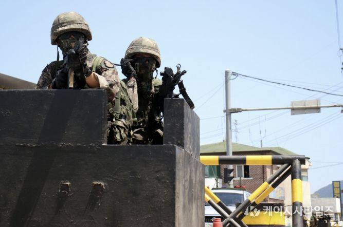 8기동사단 2025 대침투종합훈련 사전예고 홍보 사진