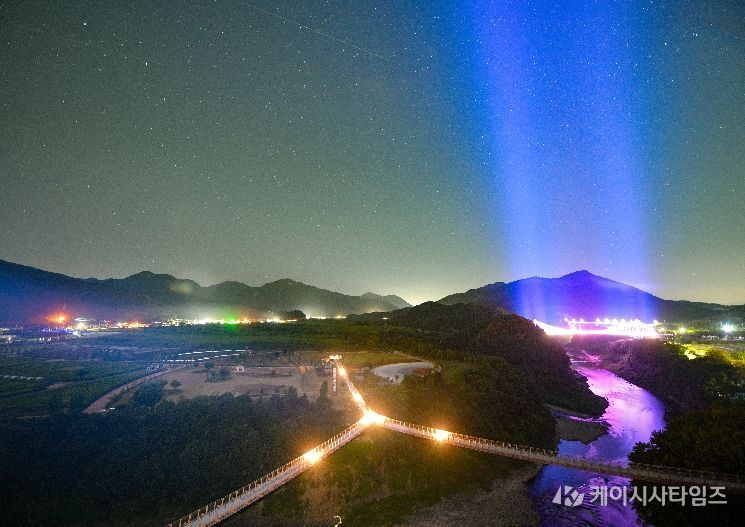 한탄강 Y자출렁다리(야경)