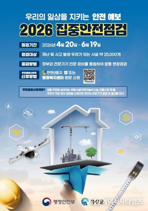 홍성군, 2026년 집중안전점검 본격 추진