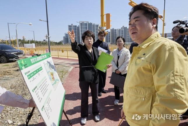 탕정7초 설립 예정지 현장점검