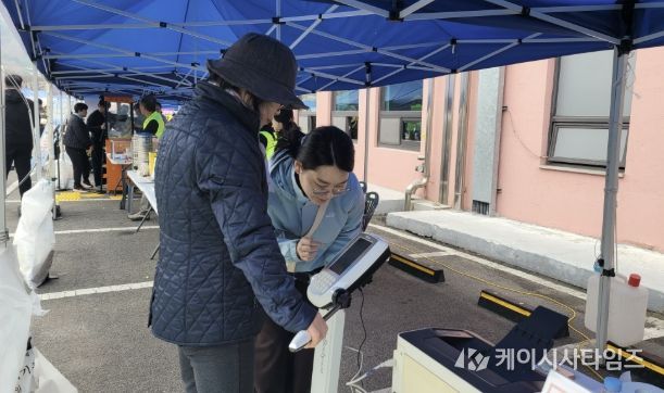 제22회 예산윤봉길전국마라톤대회 홍보부스 운영 모습